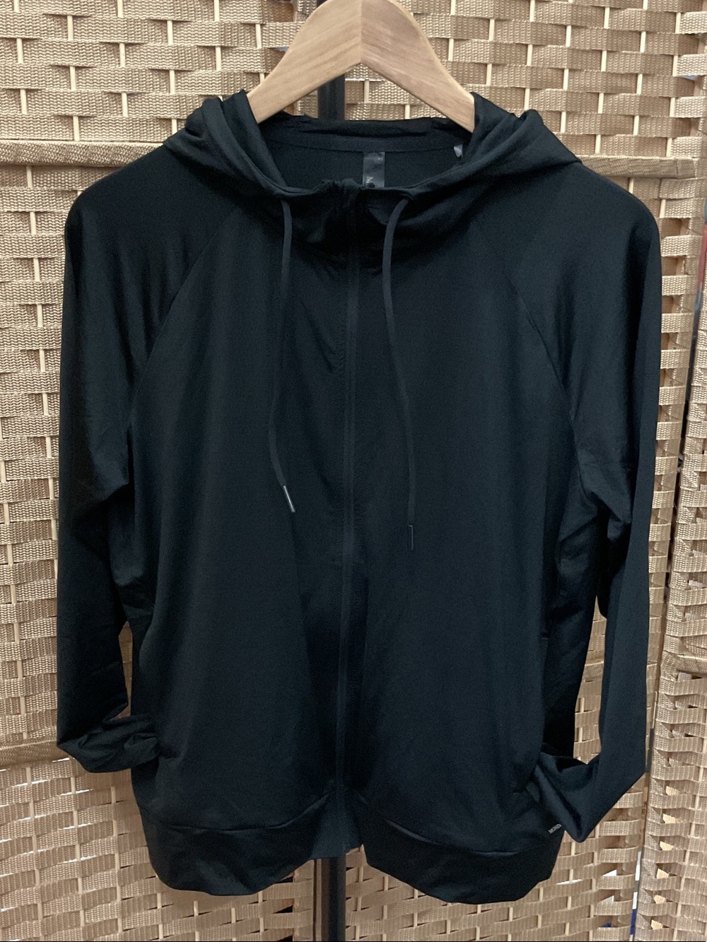 Mondetta Lightweight Full Zip Black Hooded Jacket